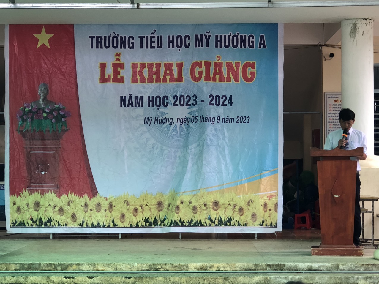 Trường Tiểu học Mỹ Hương A tổ chức khai giảng năm học 2023-2024